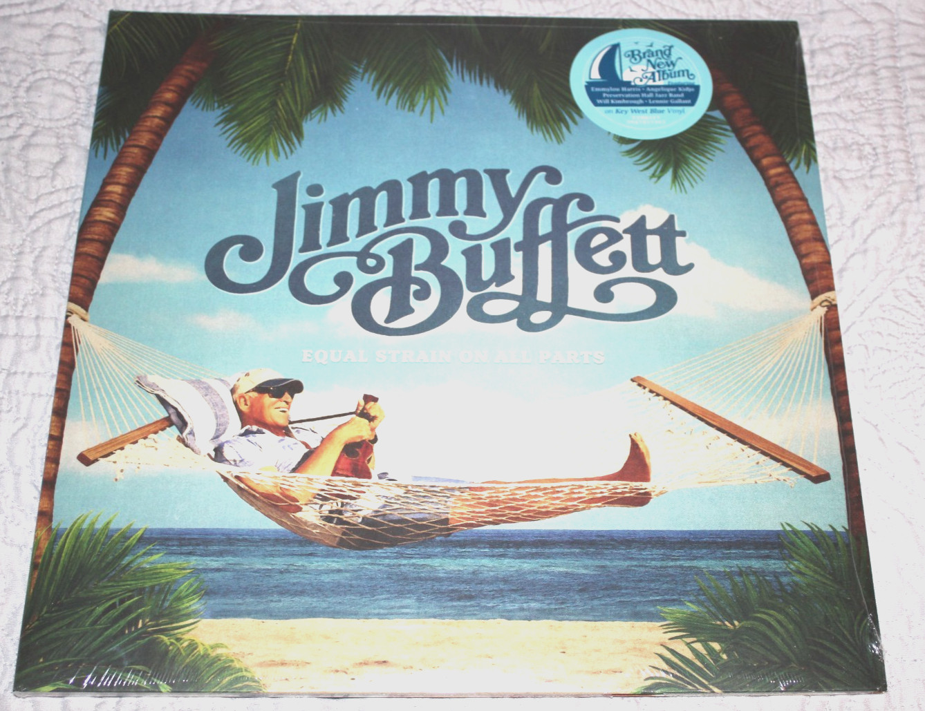 JIMMY BUFFETT - Equal Strain On All Parts (2023 2-LP Key West Blue Vinyl) Sealed A