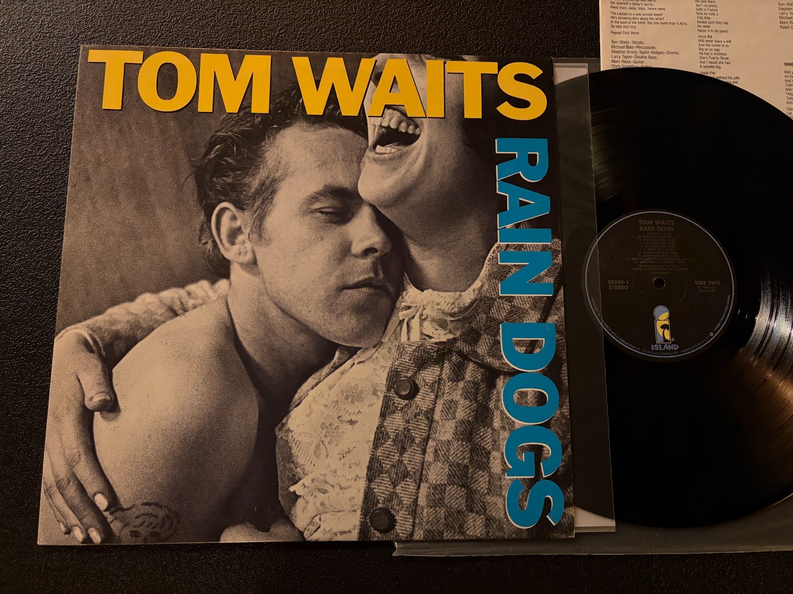TOM WAITS Rain Dogs LP Island Records 90299-1 Original 1985 Specialty Press VG+ A
