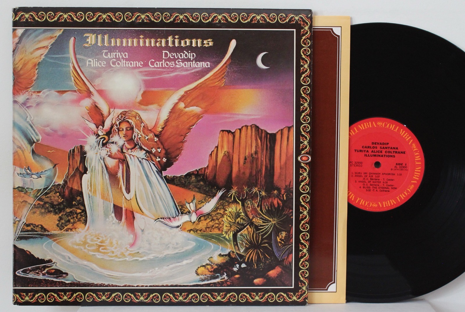 SANTANA w/ ALICE COLTRANE "Illuminations" LP (Columbia '74) VG++ Spiritual Jazz A