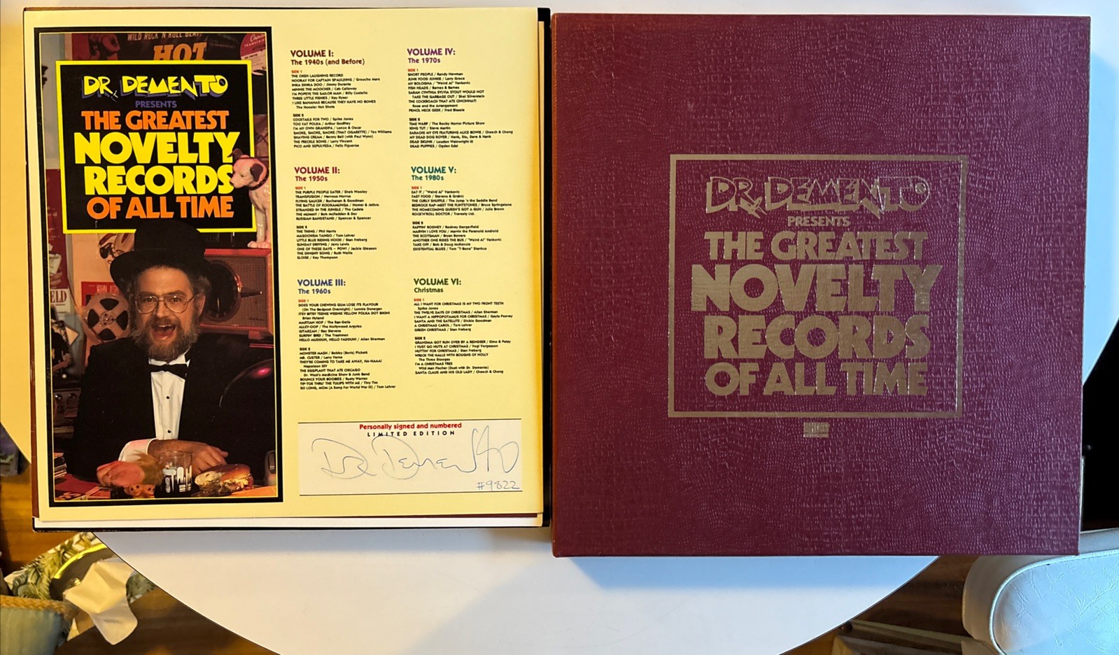 Dr. Demento&rsquo;s The Greatest Novelty Records of All Time 6 LP Signed W Poster Book A