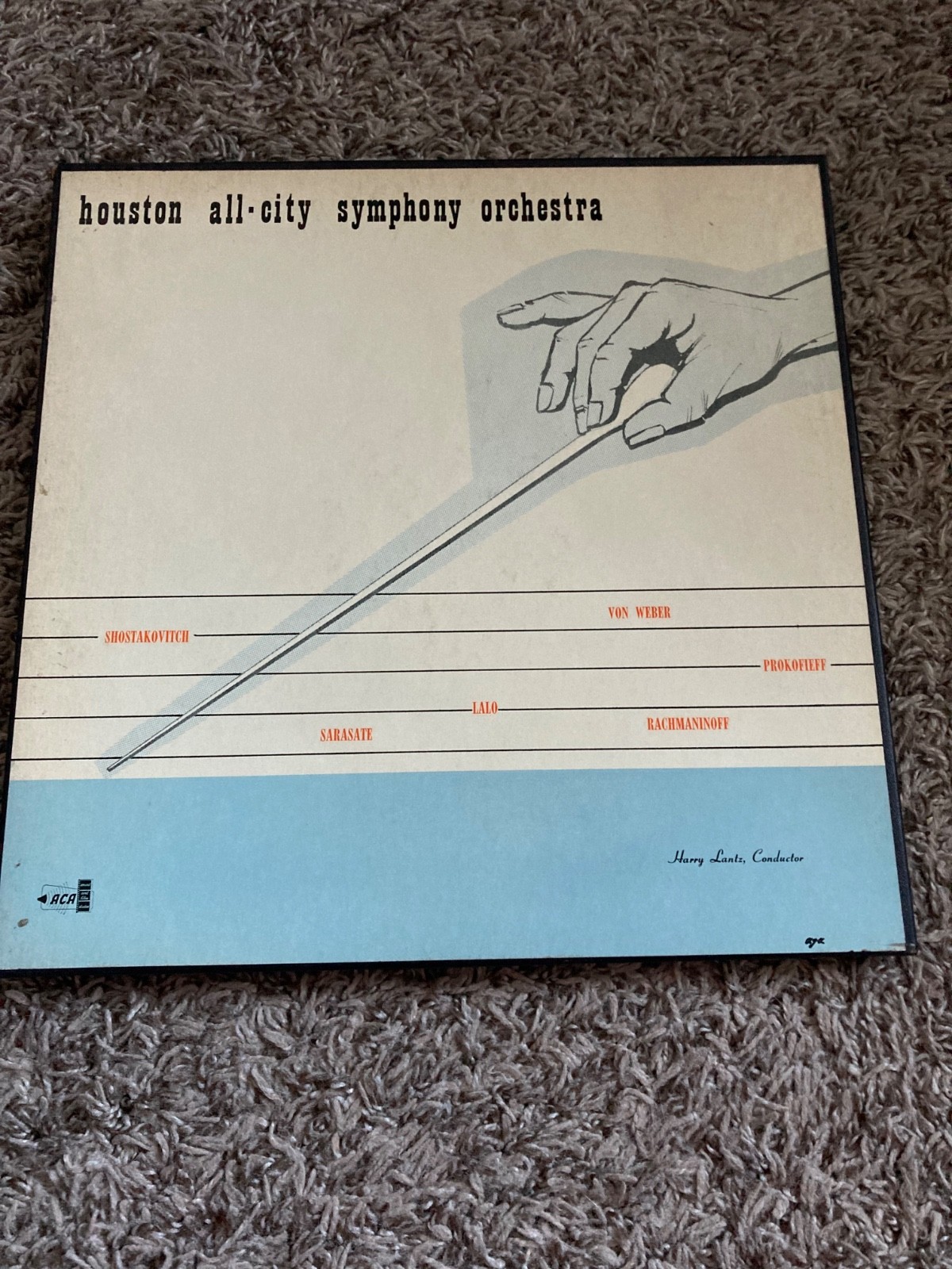 HOUSTON ALL-CITY SYMPHONY ORCHESTRA 6 LP BOX SET RARE PRIVATE PRESS HARRY LANTZ A