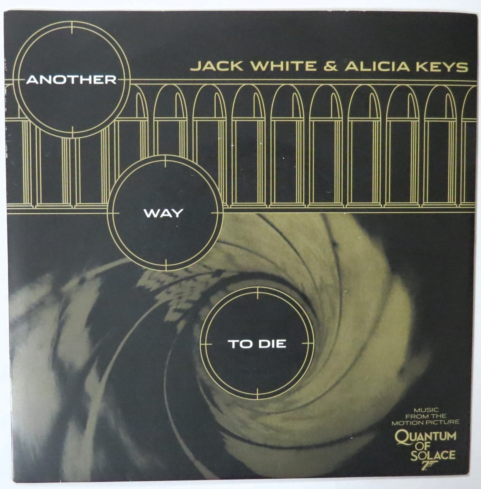 JACK WHITE & ALICIA KEYS Another Way To Die THIRD MAN 45 Near Mint w/PS 7&rdquo; A