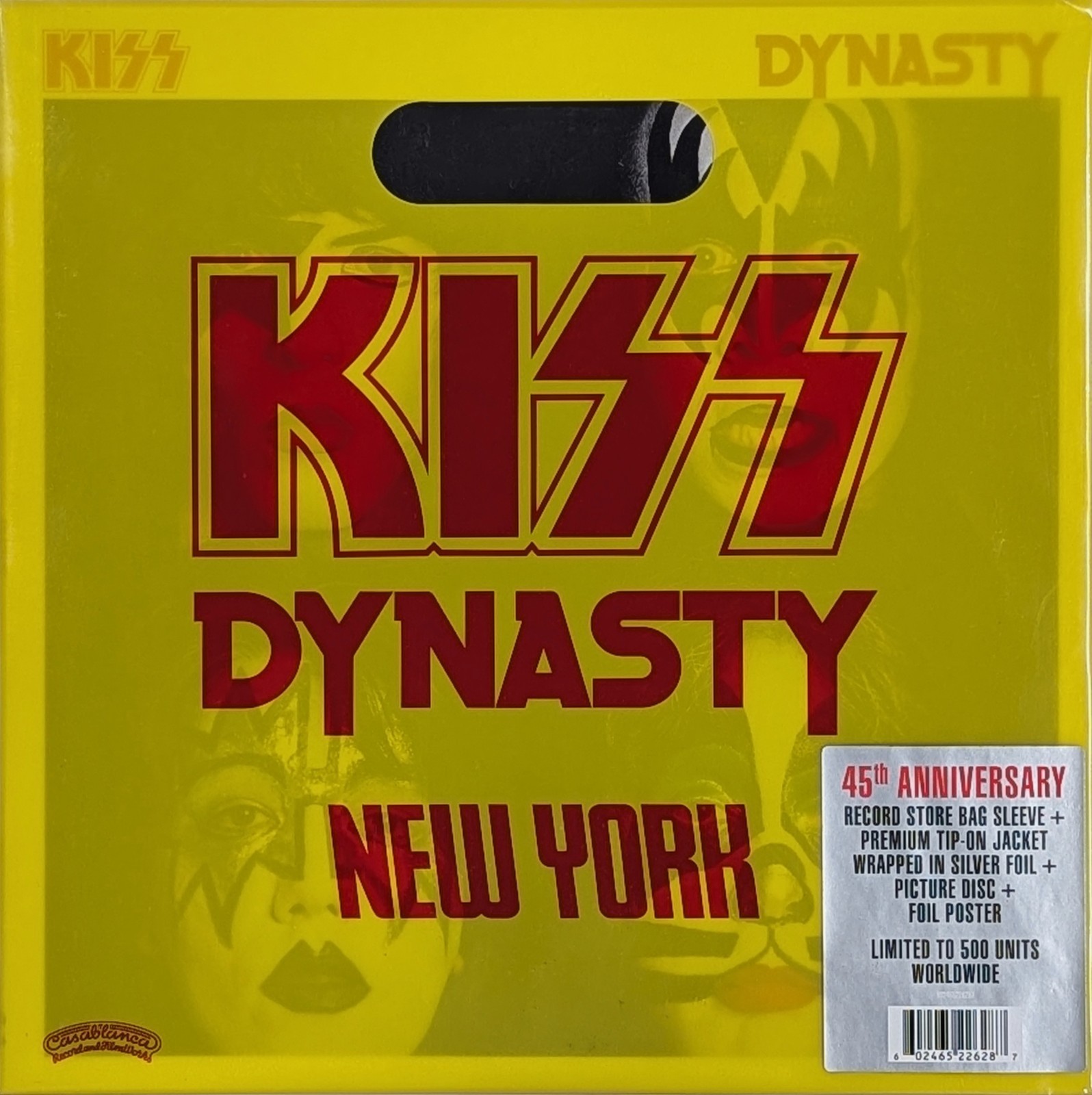 KISS Dynasty SEALED limited 45th Anniversary Picture Disc LP Record Store Bag A