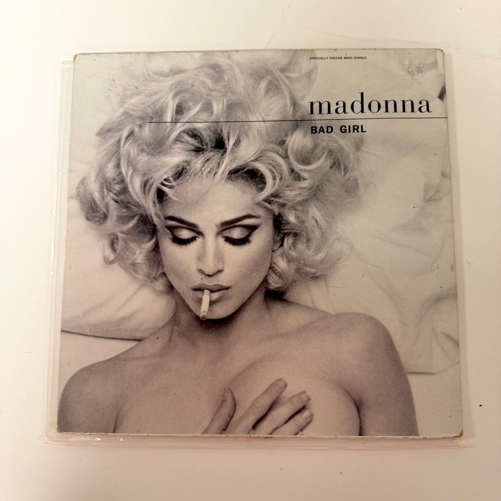 Madonna Vintage Record Vinyl, Bad Girl Maxi Single, Maverick A