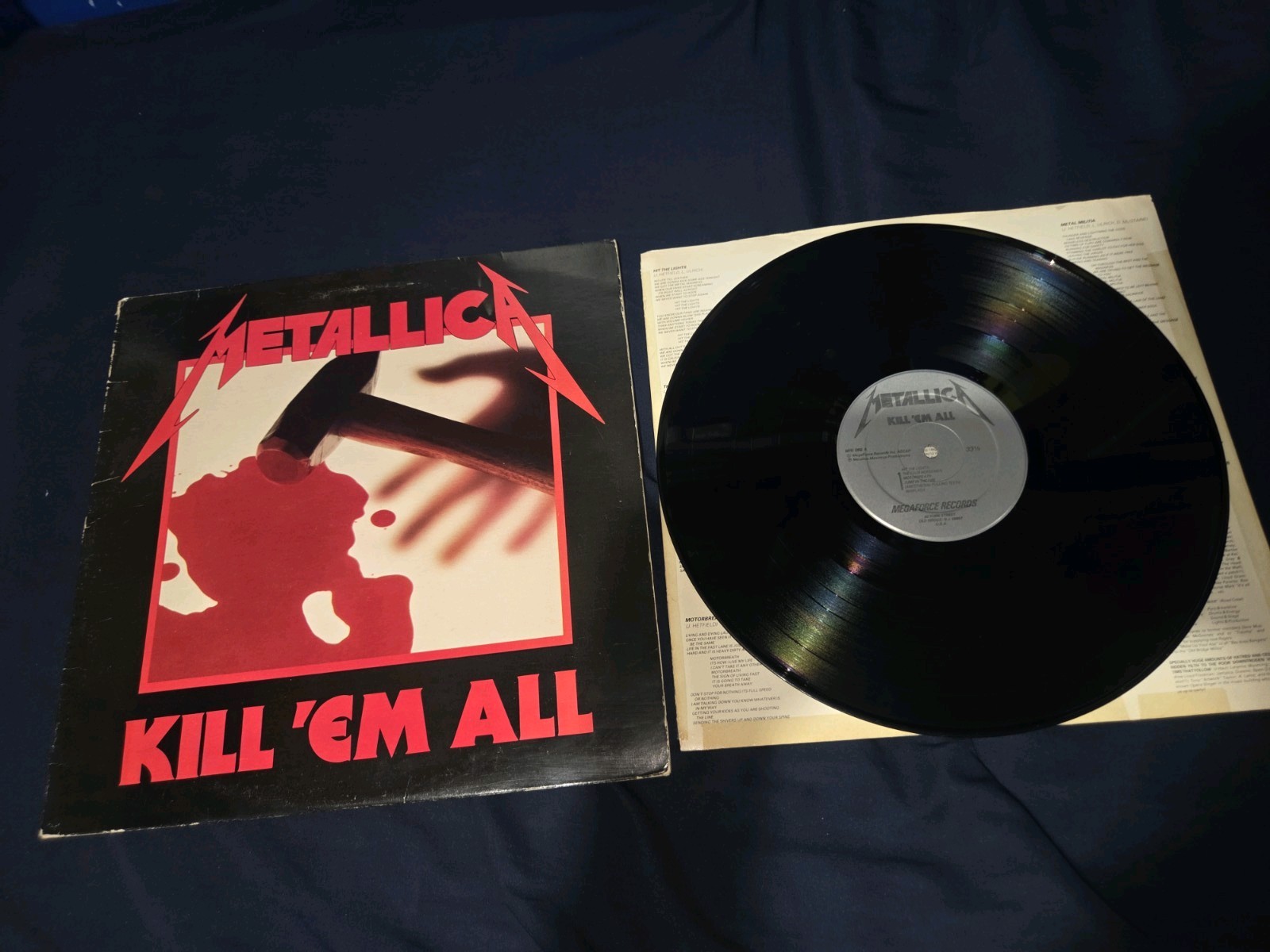 Metallica - Kill 'Em All Vinyl Record LP 1983 Megaforce A