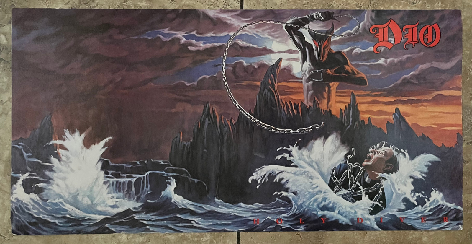 Dio 12.5&rdquo;x22&rdquo; 1983 Holy Diver Promo Record Store Poster A