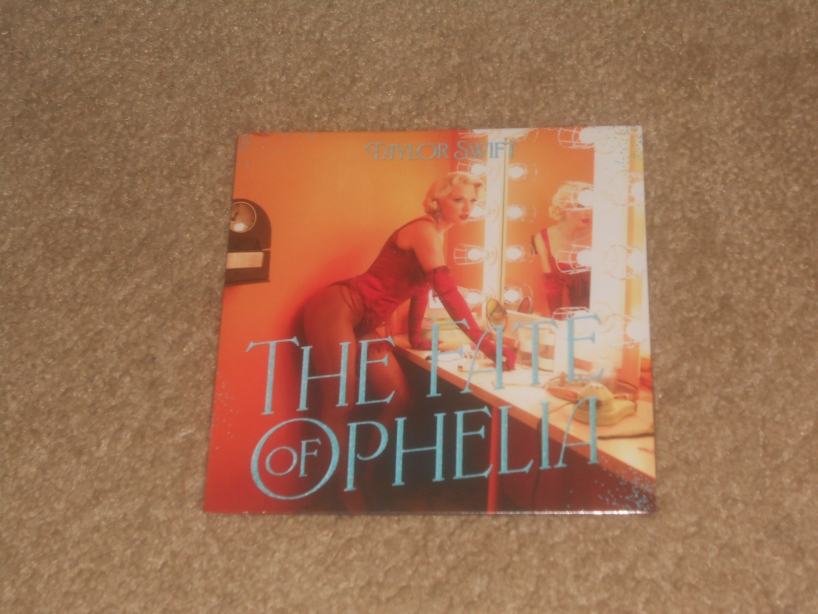 taylor swift''THE FATE OF OPHELIA'' 7'' single orange glitter vinyl new in hand