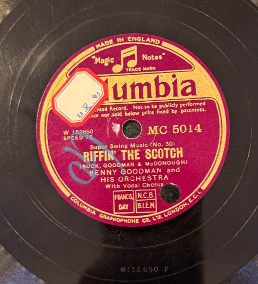 Columbia MC 5014 Benny Goodman Orch 1st BILLIE HOLIDAY 1933 78 rpm N- JAZZ A