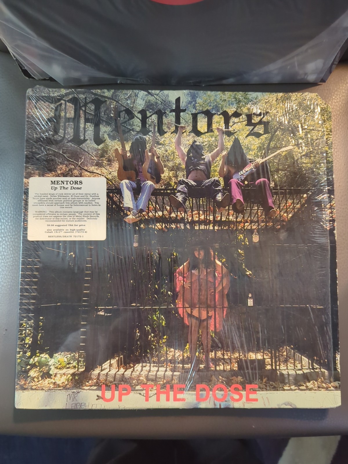 Mentors Up the Dose Vinyl 1986 Death Records A