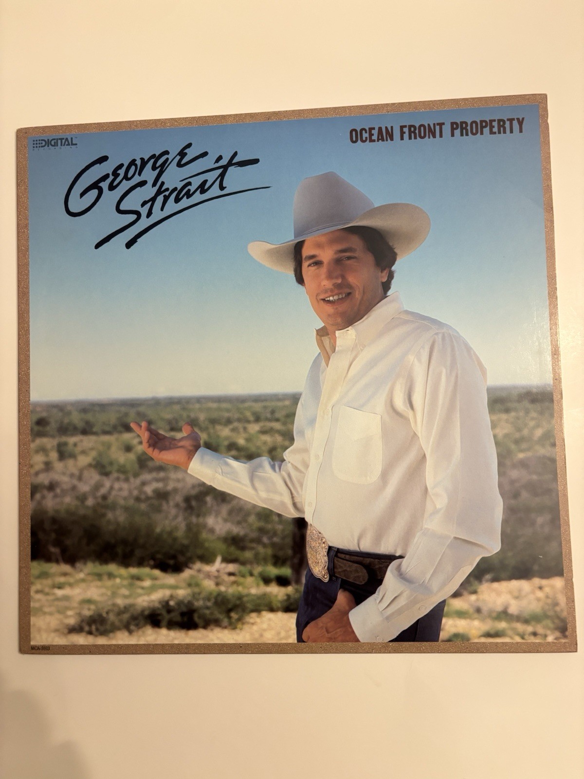 George Strait Ocean Front Property Vinyl LP Record VG++ A