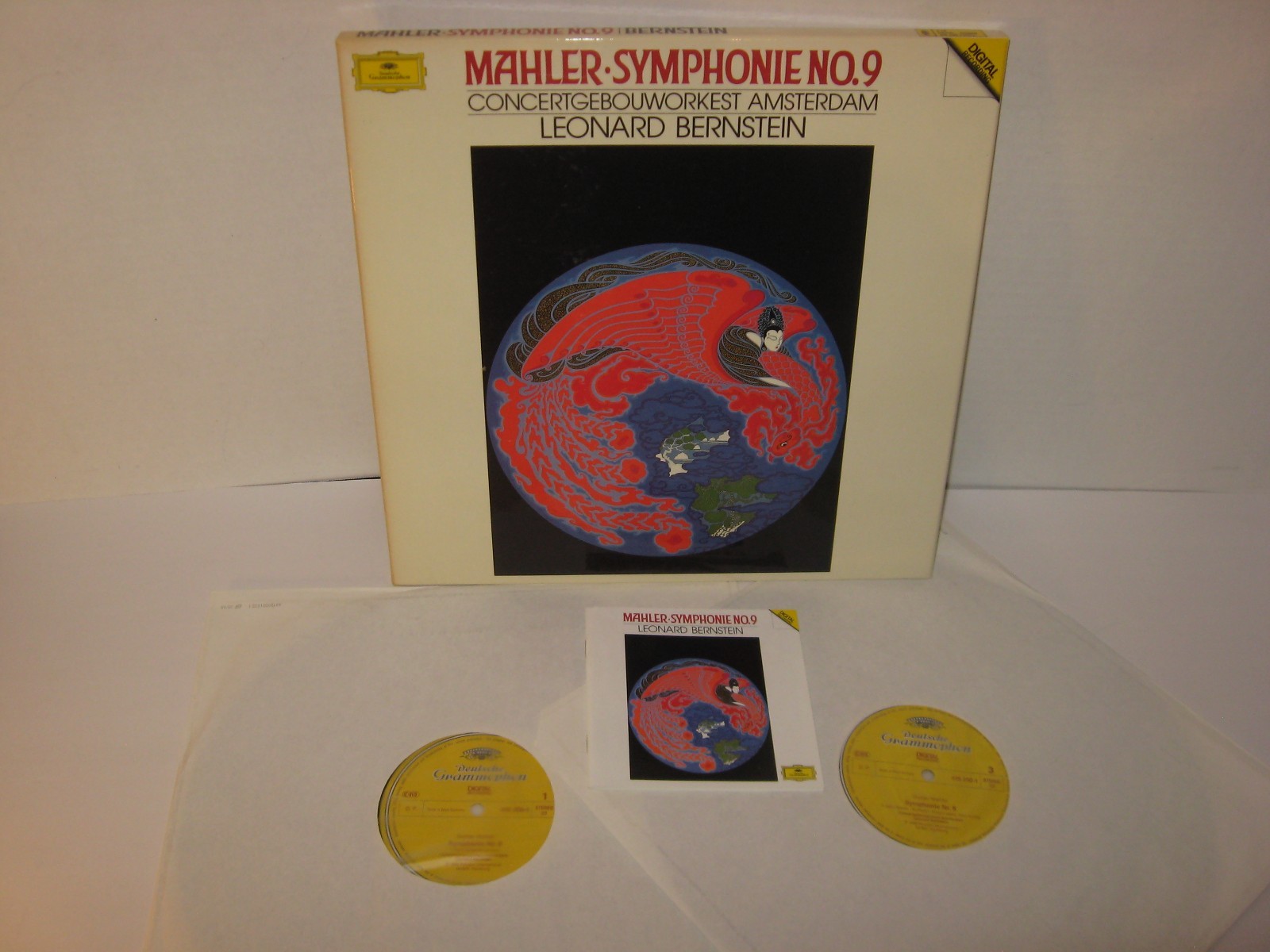 Mahler: Symp. No. 9 Bernstein 2LP 1986 Deutsche Grammophon NM- BLO 108 A