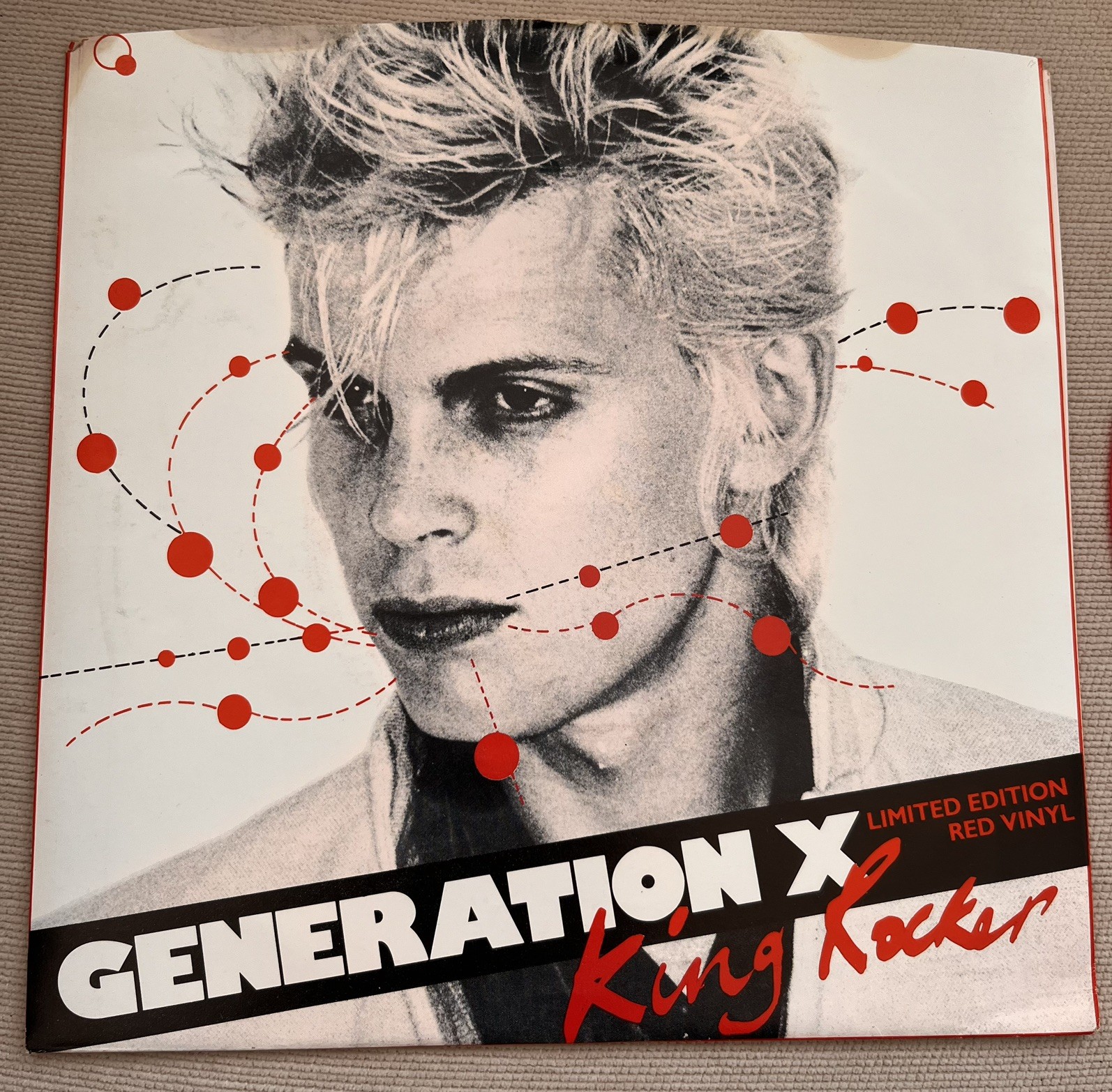 popsike.com - Generation X King Rocker Red Vinyl Billy Idol Rare 1979 ...