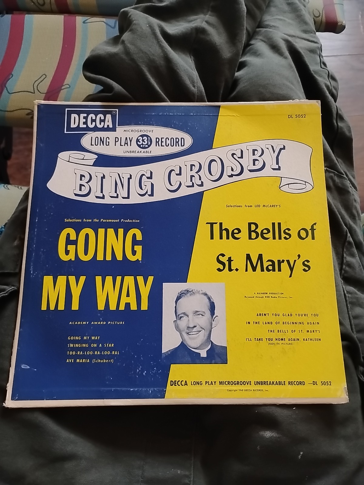 Bing Crosby Going My Way Decca Album No. A-405 Vintage Vinyl Classical A