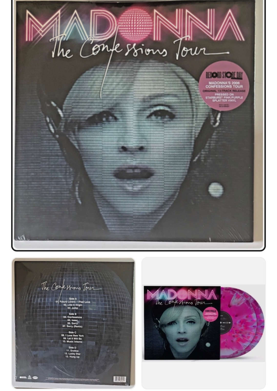 popsike.com - MADONNA The Confessions Tour 2xLP Splatter Vinyl RSD 2026 ...